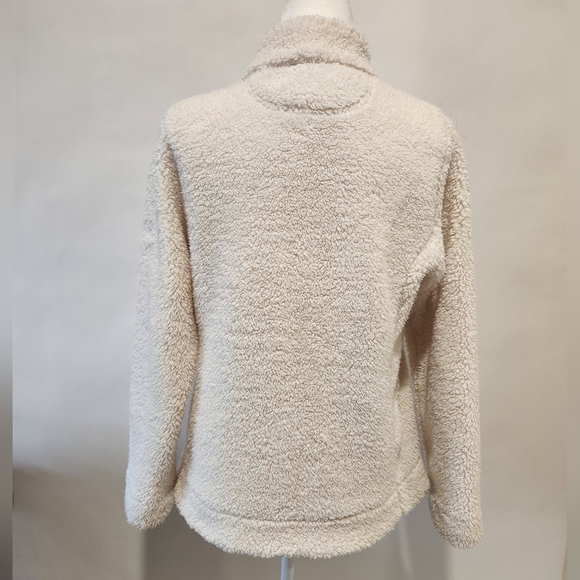 Calvin Klein sherpa zip up fleece jacket, size M - Picture 2 of 3